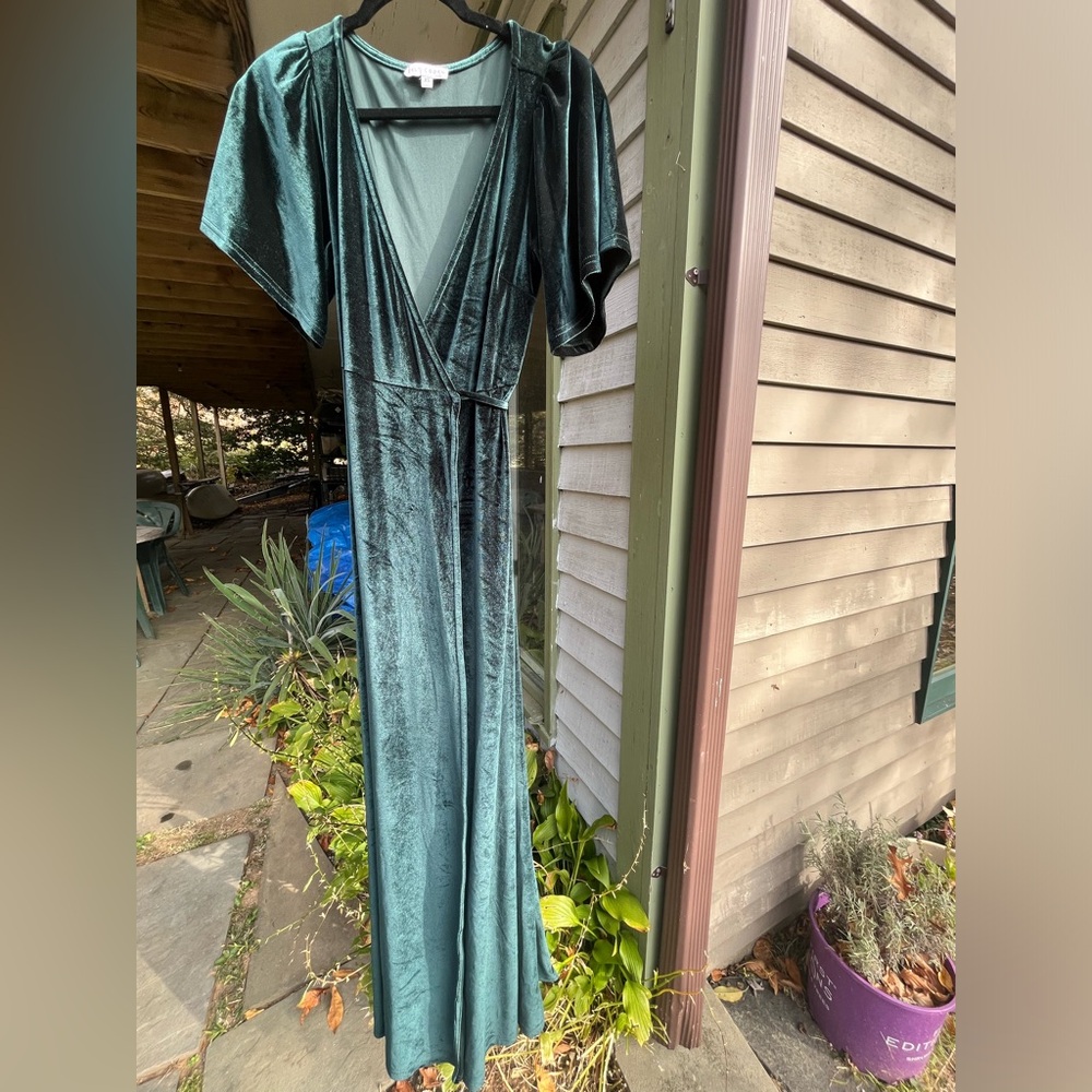 Baltic Born Meghan Velvet Wrap Maxi Dress